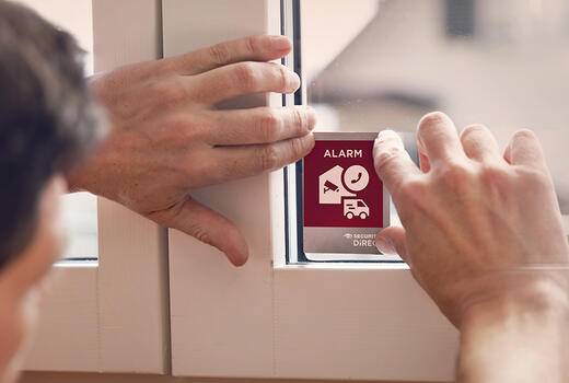 securitas direct safety sticker window